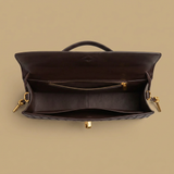 Bolso de Mano Cruzado de Cuero Trenzado