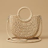 Bolso Cruzado de Ratán Tejido