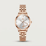 Reloj acero inoxidable corazón brillante