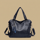 Bolso Tote para Mujeres con Cuero Tachonado y Borlas