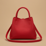 Bolso de Hombro para Mujeres de Cuero con Accesorios Dorados