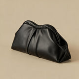 Bolso de Hombro con Frente Plisado