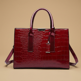 Bolso Tote con Acabado en Relieve de Cocodrilo