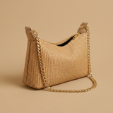 Bolso de Hombro con Textura Tejida