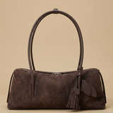 Bolso de Hombro con Acento de Borlas