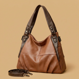 Bolso de Hombro con Costuras en Contraste