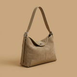 Bolso de Hombro con Panel Base en Contraste