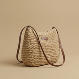 Bolso de Hombro para Mujeres de Paja Tejida