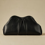 Bolso de Hombro con Frente Plisado