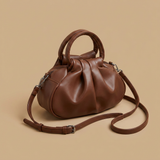 Bolso de Hombro con Pliegues Escultóricos