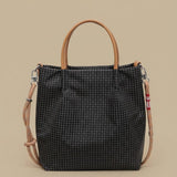 Bolso Tote con Patrón de Cuadros