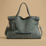 Bolso Tote para Mujeres - Gran Bolso de Trabajo de Ante con Studs
