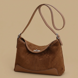 Bolso de Hombro con Panel Base en Contraste