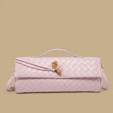 Bolso de Mano Cruzado de Cuero Trenzado