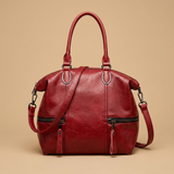 Bolso de Hombro con Doble Cierre