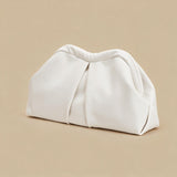 Bolso de Hombro con Frente Plisado