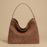 Bolso Hobo de Textura de Ante Tejido