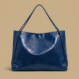 Bolso Tote Acogedor con Acabado Brillante