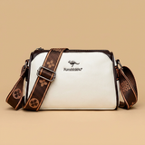 Bolso Bandolera de Cuero Estructurado con Solapa