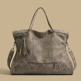 Bolso Tote para Mujeres - Gran Bolso de Trabajo de Ante con Studs
