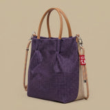 Bolso Tote con Patrón de Cuadros