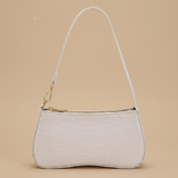Bolso de Hombro con Textura de Cocodrilo
