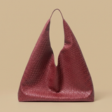 Bolsa Tote Tejida Silueta Retro