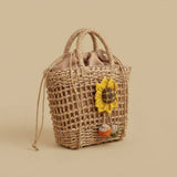 Bolso Cruzado con Aplicaciones de Crochet