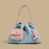 Bolso Hobo con Asa Trenzada
