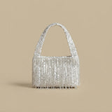 Bolso de Hombro con Flecos de Cuentas