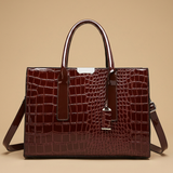Bolso Tote con Acabado en Relieve de Cocodrilo