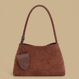 Bolso de Hombro de Ante para Mujeres Mini Bolso de Mano