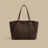 Bolsa Tote con Frontal Plisado