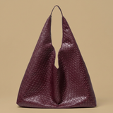 Bolsa Tote Tejida Silueta Retro