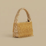 Bolso de Hombro con Flecos de Cuentas
