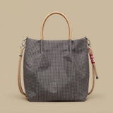 Bolso Tote con Patrón de Cuadros