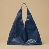 Bolsa Tote Tejida Silueta Retro