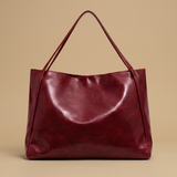 Bolso Tote Acogedor con Acabado Brillante