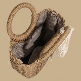 Bolso Cruzado de Ratán Tejido