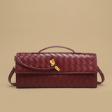 Bolso de Mano Cruzado de Cuero Trenzado