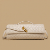 Bolso de Mano Cruzado de Cuero Trenzado