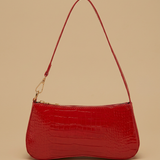 Bolso de Hombro con Textura de Cocodrilo