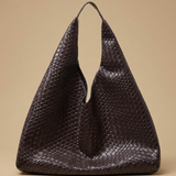 Bolsa Tote Tejida Silueta Retro