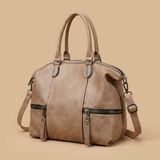 Bolso de Hombro con Doble Cierre