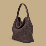 Bolso Hobo de Textura de Ante Tejido