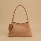 Bolso de Hombro de Ante para Mujeres Mini Bolso de Mano