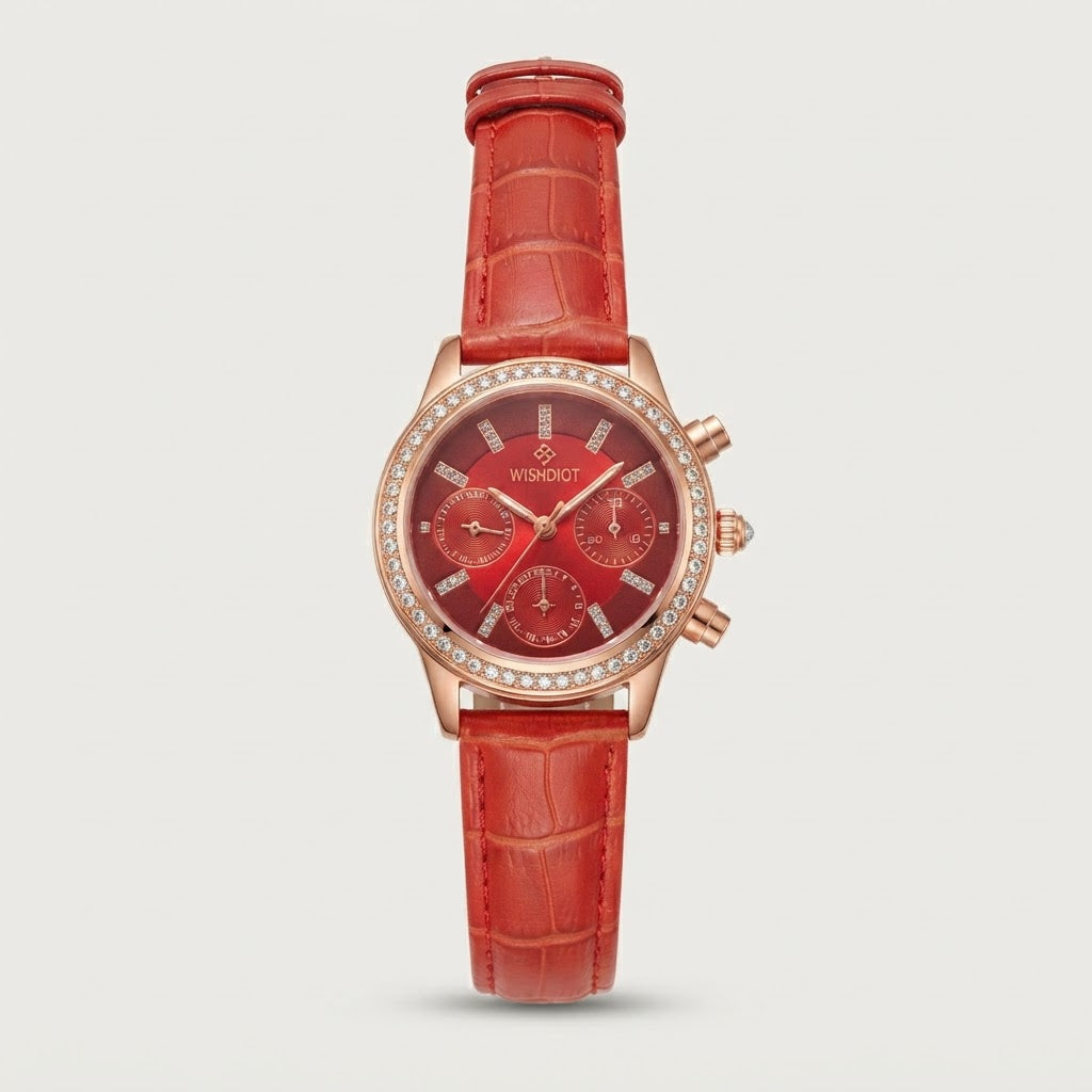 Reloj de correa texturizada elegante