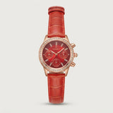 Reloj de correa texturizada elegante