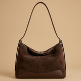 Bolso de Hombro con Panel Base en Contraste