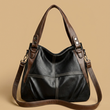 Bolso de Hombro con Costuras en Contraste